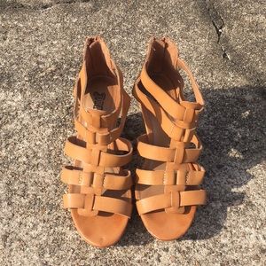 Tan Wedges by Brash. Size 7.